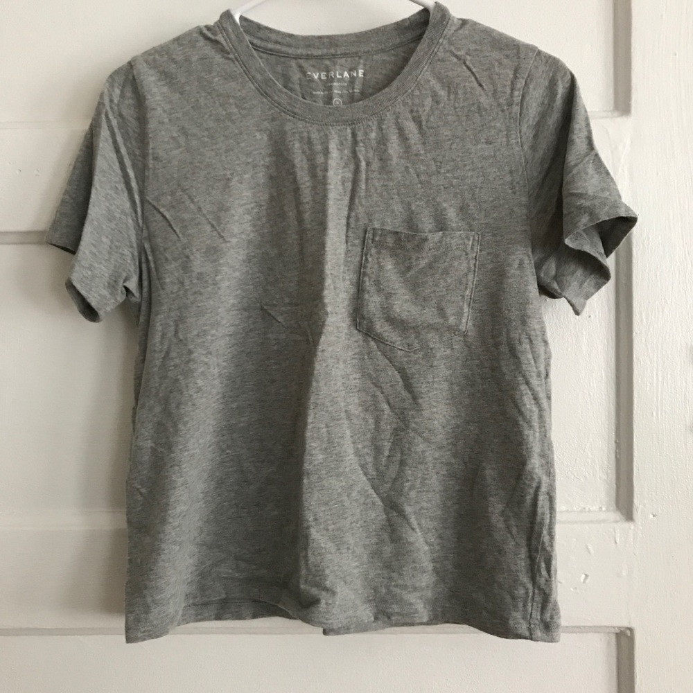 Everlane cotton box-cut pocket tee